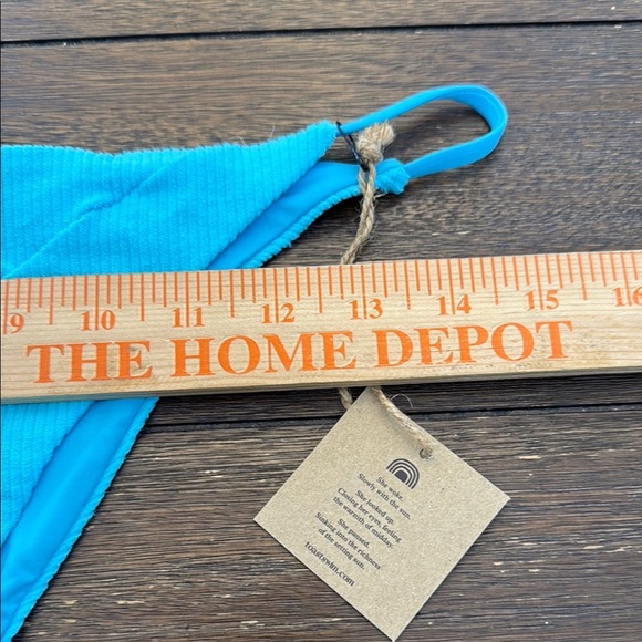 Toast Swim String Bikini Bottom Ocean Wave Ribbed XL - Picture 5 of 9